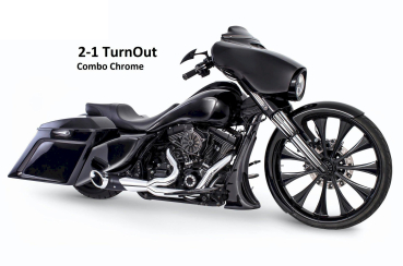 Preview: ABGASANLAGE  "THE MONSTER" TURNOUT AUSPUFFANLAGE FÜR TOURING 95-06 MIT EG ABE